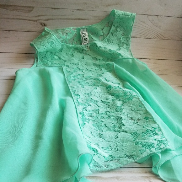 Beautees Other - Girls Mint Color Tunic Top